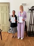 Foto: Ernennung der Stadträtinnen der Barlachstadt Güstrow, li. Mandy Mater/2. Stadträtin, re. Cornelia Rosentreter/1. Stadträtin